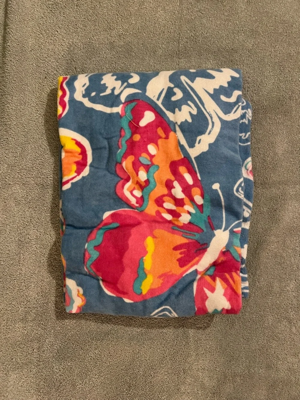 Blue Butterfly Beach Towel